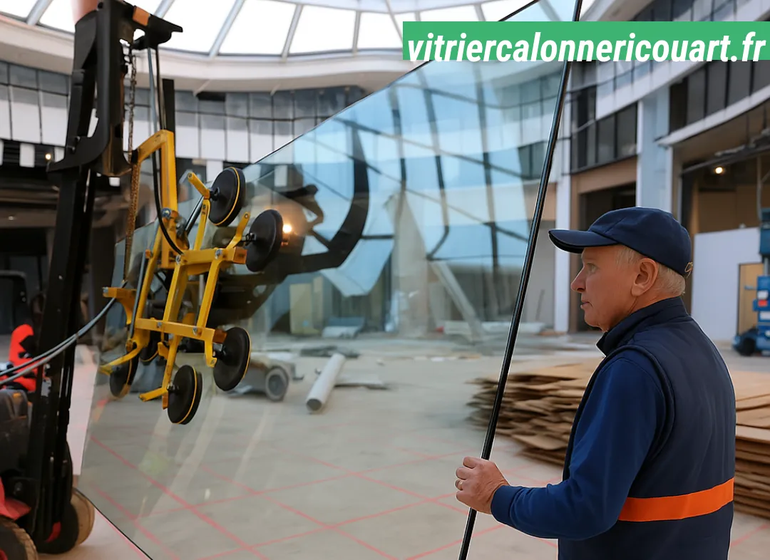 Remplacement de vitrine magasin Calonne-Ricouart